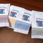 Σετ 12 τεμαχίων ποτηρόπανα (45cm x 65cm) πόρτα RHODES SilkFashion