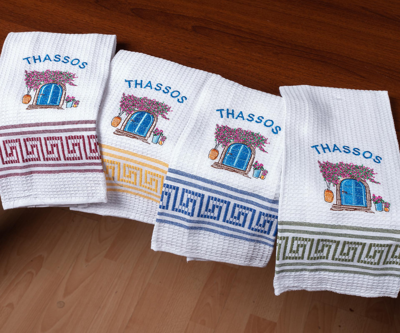 portathassos Σετ 12 τεμαχίων ποτηρόπανα (45cm x 65cm) πόρτα THASSOS SilkFashion - Image 1