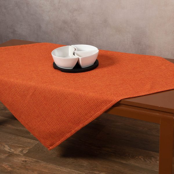 Καρέ 9925 (85cm x 85cm) πορτοκαλί SilkFashion