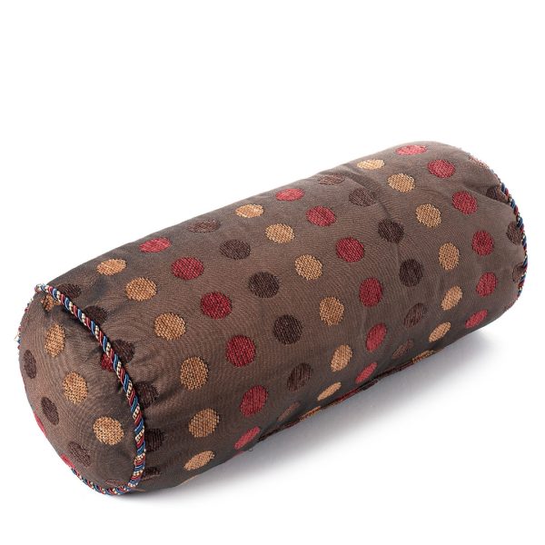 Καραμέλα με γέμιση (40cm x 17cm) 602 πουά καφέ SilkFashion