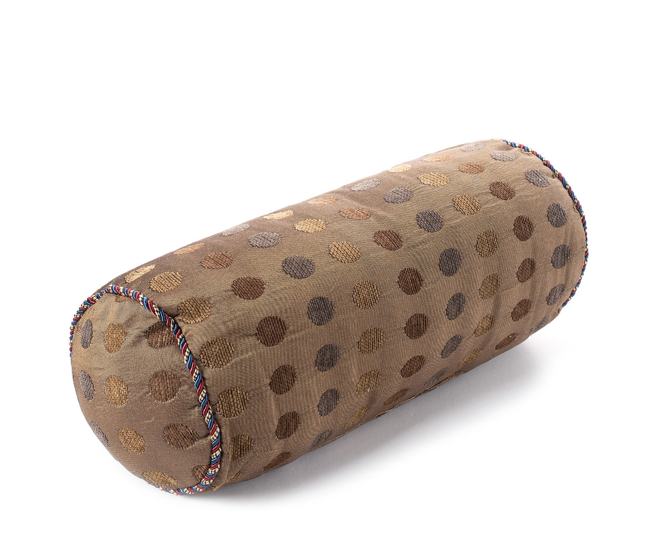 poualadi Καραμέλα με γέμιση (40cm x 17cm) 602 πουά λαδί SilkFashion - Image 1