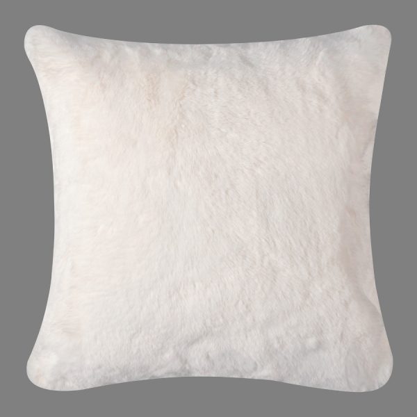ΜΑΞΙΛΑΡΟΘΗΚΗ RABBIT FUR (45cm x 45cm) IVORY SilkFashion