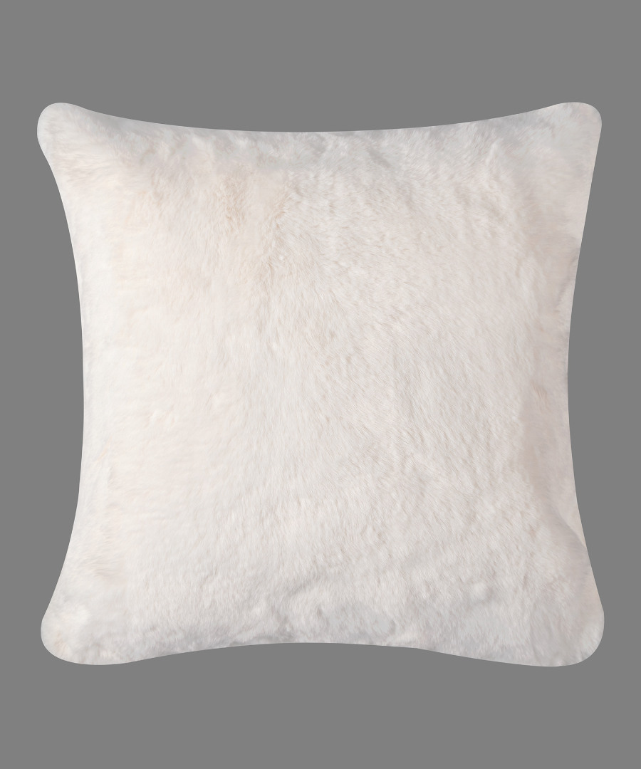 rabbitivory ΜΑΞΙΛΑΡΟΘΗΚΗ RABBIT FUR (45cm x 45cm) IVORY SilkFashion - Image 1