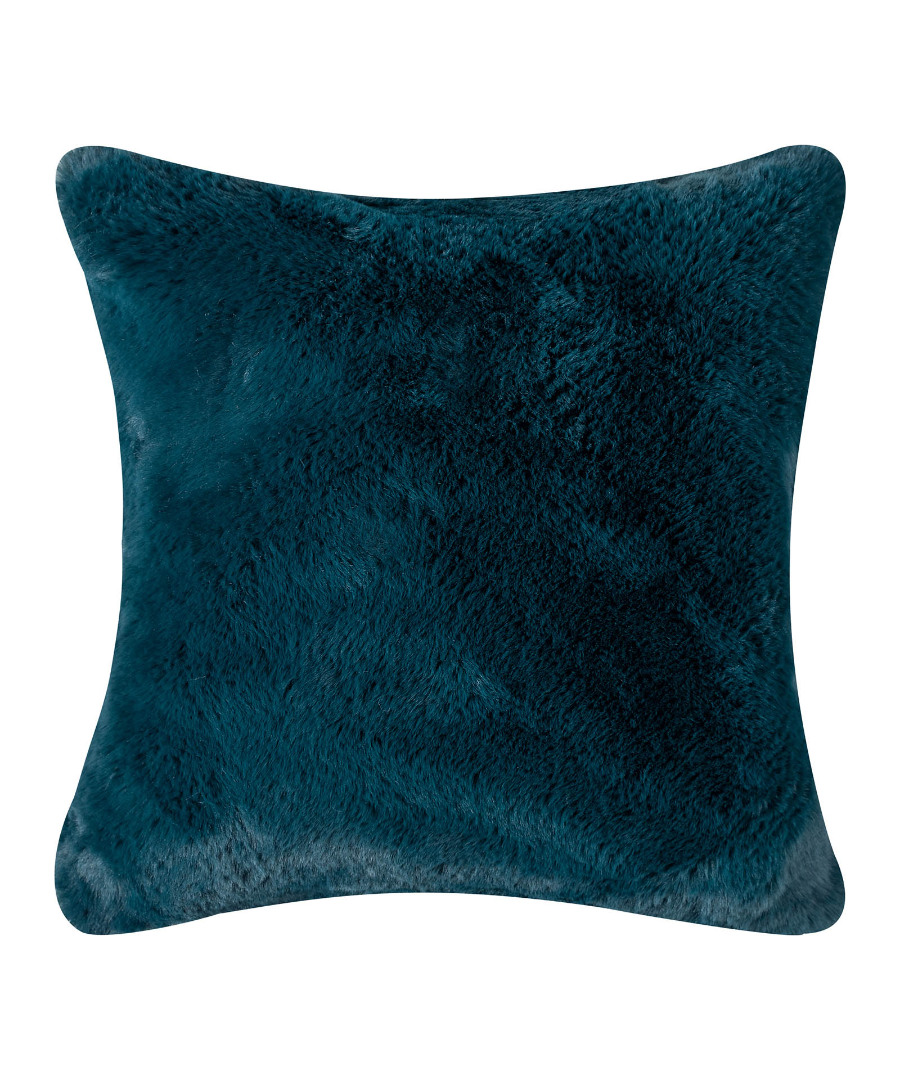 rabbitseagreen ΜΑΞΙΛΑΡΟΘΗΚΗ RABBIT FUR (45cm x 45cm) SEA GREEN SilkFashion - Image 1