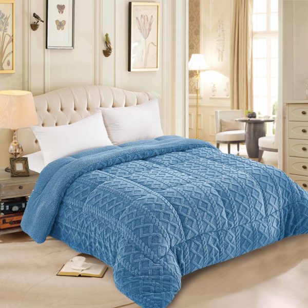 Κουβερτοπάπλωμα knitted (220cm x 240cm) ραφ SilkFashion