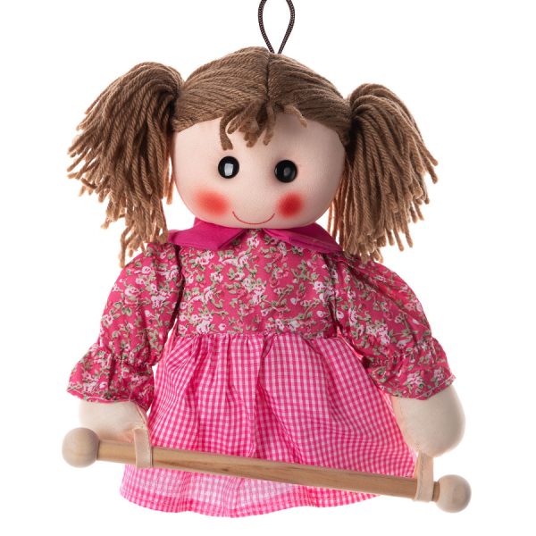 Κούκλα Rail κρεμαστράκι (25cm x 15cm) φούξια SilkFashion