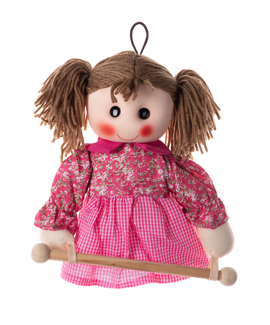 railfuxia Κούκλα Rail κρεμαστράκι (25cm x 15cm) φούξια SilkFashion - Image 1