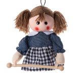 Κούκλα Rail κρεμαστράκι (25cm x 15cm) jean SilkFashion