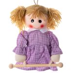 Κούκλα Rail κρεμαστράκι (25cm x 15cm)  λιλά SilkFashion
