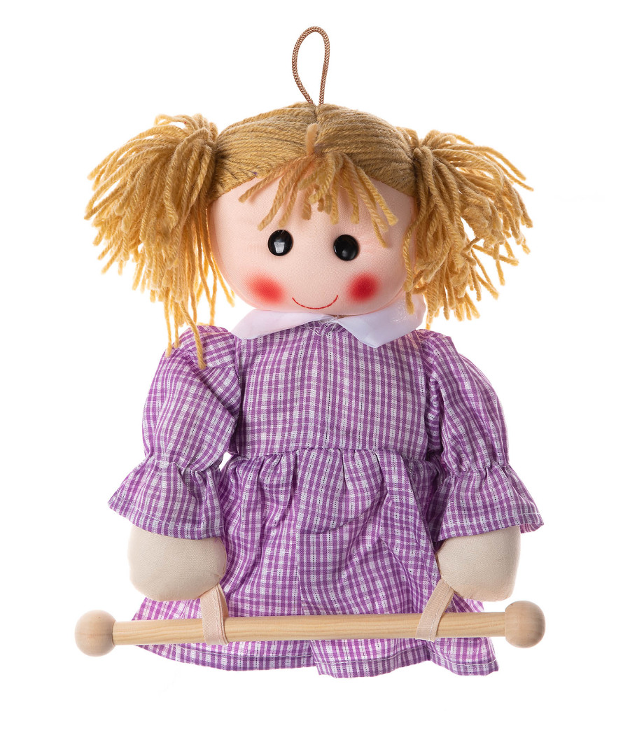 raillila Κούκλα Rail κρεμαστράκι (25cm x 15cm) λιλά SilkFashion - Image 1