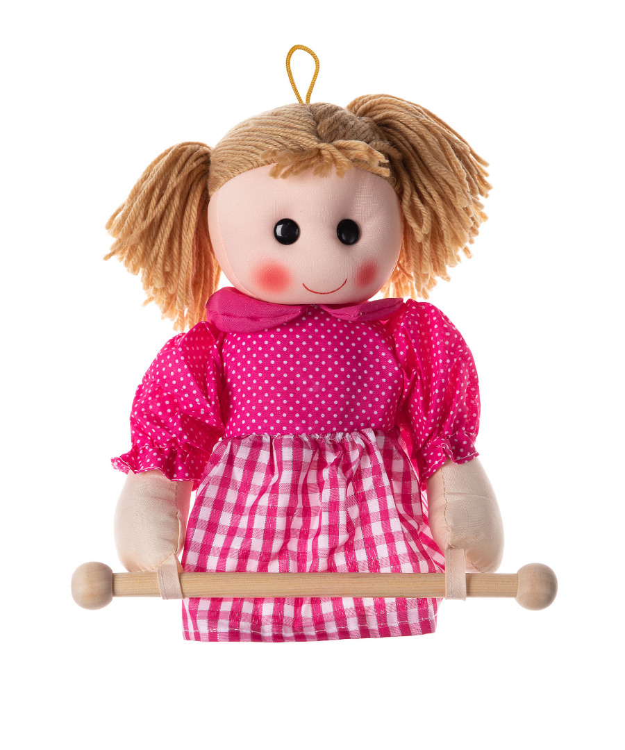 railroz Κούκλα Rail κρεμαστράκι (25cm x 15cm) ρόζ SilkFashion - Image 1