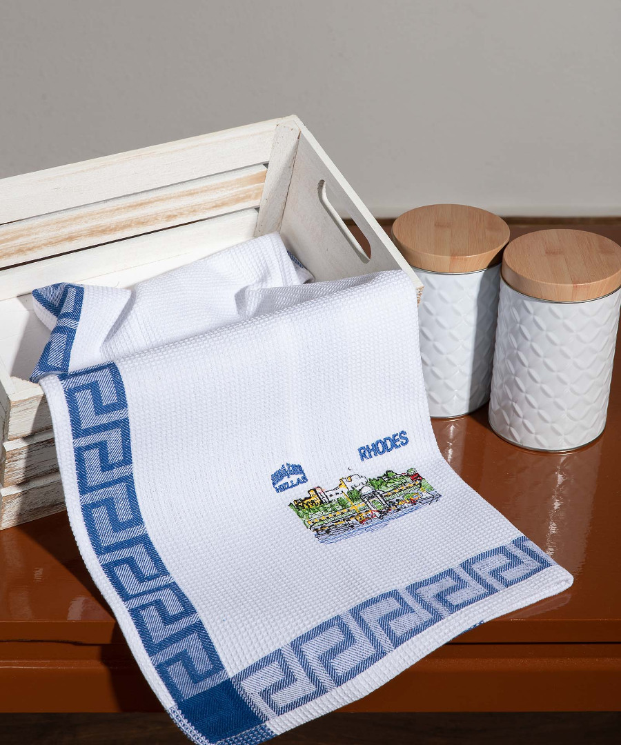 rhodes Σετ 12 τεμαχίων ποτηρόπανα (40cm x 60cm) RHODES2 SilkFashion - Image 1
