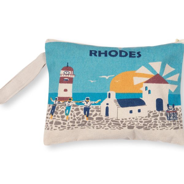 Πορτοφόλι καραβόπανο (30cm x 20cm) canvas 1 RHODES SilkFashion