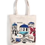 Τσάντα καραβόπανο (40cm x 40cm x 10cm) canvas 3 RHODES SilkFashion