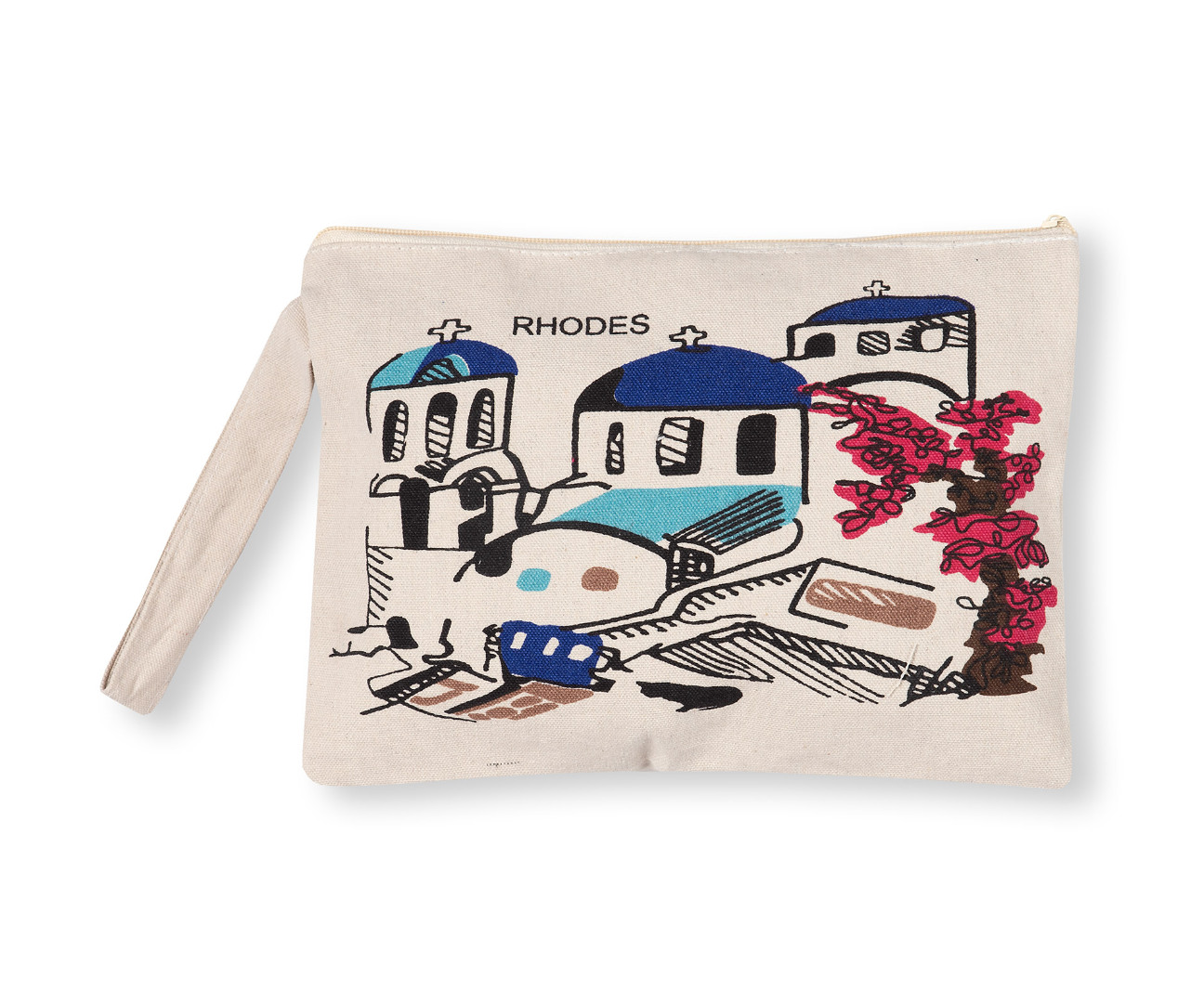 rhodescanvas3a Πορτοφόλι καραβόπανο (30cm x 20cm) canvas 3 RHODES SilkFashion - Image 1