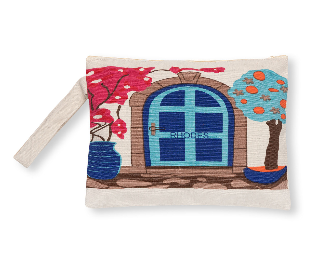 rhodescanvas4a Πορτοφόλι καραβόπανο (30cm x 20cm) canvas 4 RHODES SilkFashion - Image 1