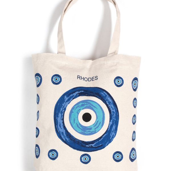 Τσάντα καραβόπανο (40cm x 40cm x 10cm) canvas 6 RHODES SilkFashion