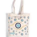 Τσάντα καραβόπανο (40cm x 40cm x 10cm) gold 1 RHODES SilkFashion