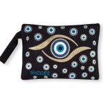 Πορτοφόλι καραβόπανο (30cm x 20cm) gold 7 RHODES SilkFashion