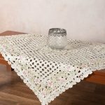 Σατέν κοφτό τραπεζοκαρέ (135cm x 135cm) rn35 SilkFashion