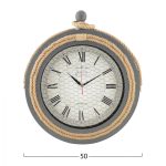 ΡΟΛΟΙ ΤΟΙΧΟΥ ΓΚΡΙ ΜΕΤΑΛΛΙΚΟ ΜΕ ΣΧΟΙΝΙ HM7452.01 Φ50 εκ. - Image 2