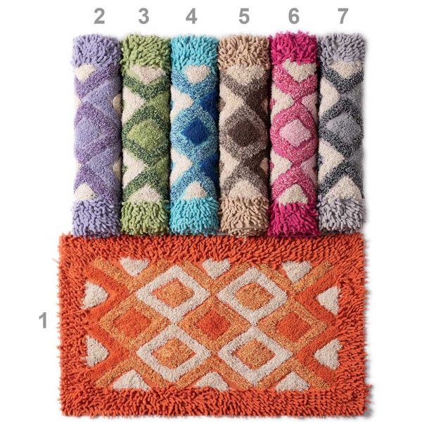 ΠΑΤΑΚΙΑ ρόμβος (60cm x 100cm) πορτοκαλί SilkFashion