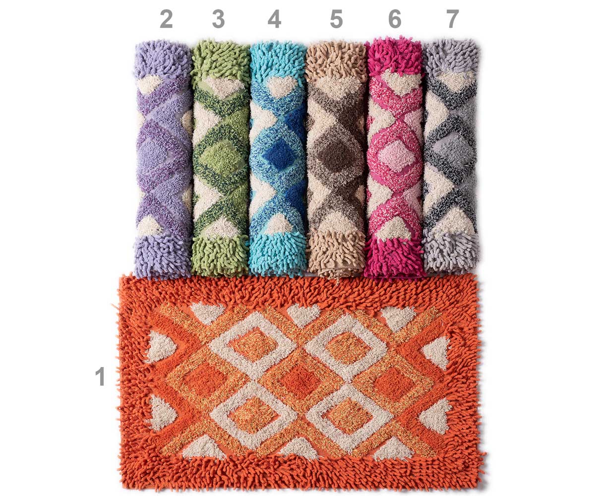 romvossiel2 ΠΑΤΑΚΙΑ ρόμβος (60cm x 100cm) σιέλ SilkFashion - Image 1