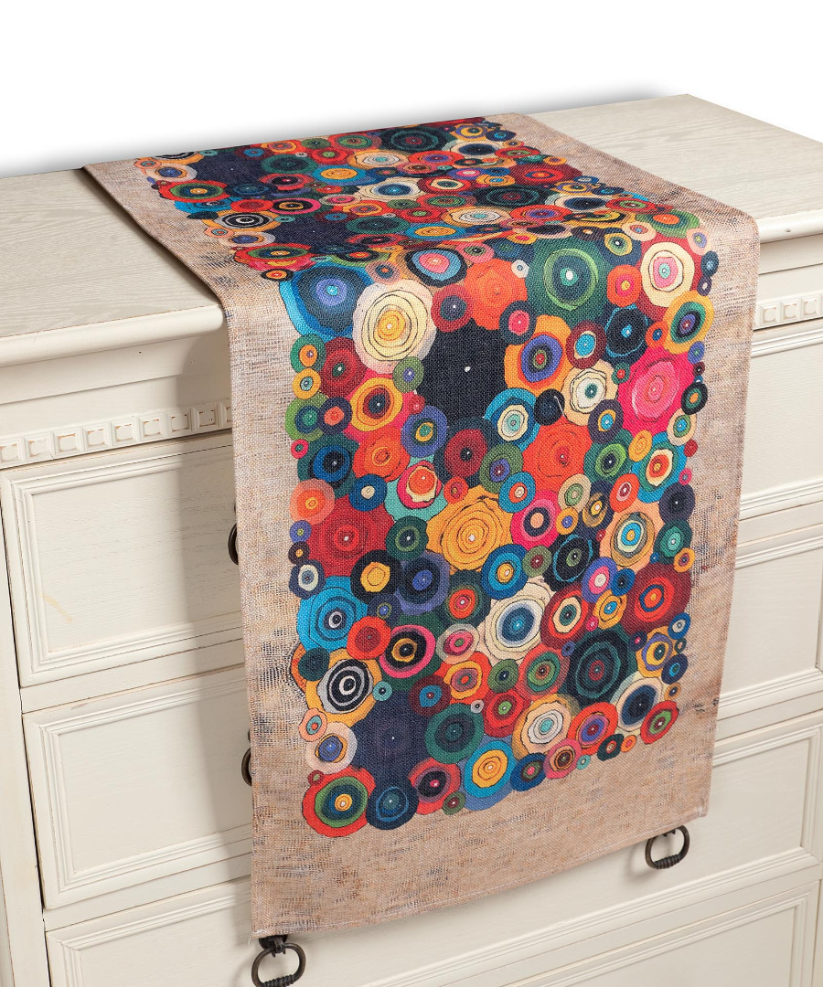 runnerks3 Τραβέρσα με στάμπα (40cm x 135cm) ks3 SilkFashion - Image 1