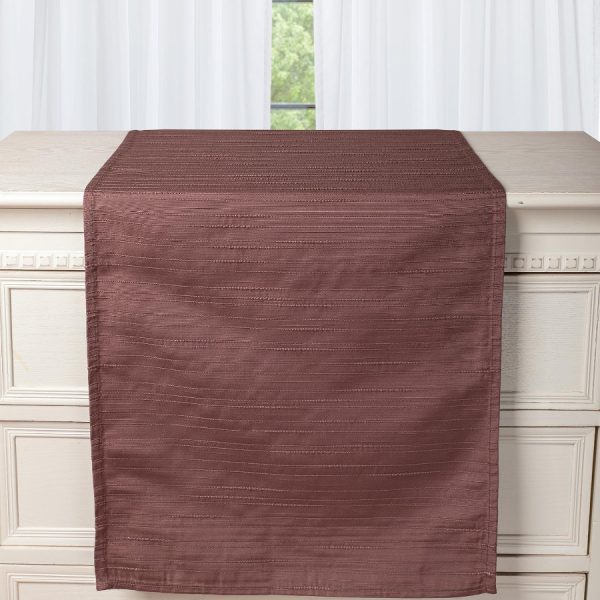 Σαντούκ τραβέρσα S1058 (45cm x 180cm) καφέ SilkFashion