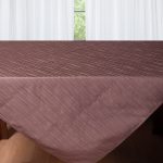 Σαντούκ τραπεζομάντηλο S1058 (160cm x 210cm) καφέ SilkFashion