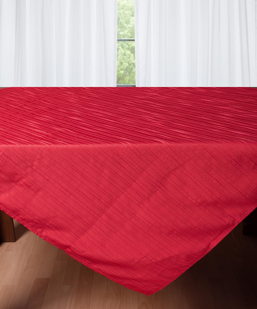 s1058kokkinob-2 Σαντούκ τραπεζοκαρέ S1058 (135cm x 135cm) κόκκινο SilkFashion - Image 1