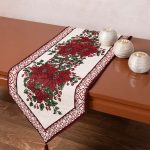 χριστουγεννιάτικη τραβέρσα (33cm x 125cm) σενίλ αλεξανδριανό SilkFashion