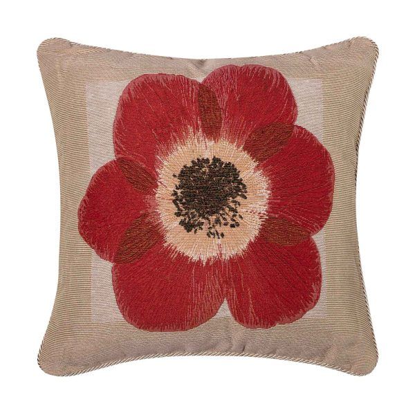 ΜΑΞΙΛΑΡΟΘΗΚΗ (45cm x 45cm) σενίλ λουλούδι4 SilkFashion