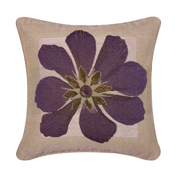 ΜΑΞΙΛΑΡΟΘΗΚΗ (45cm x 45cm) σενίλ λουλούδι5 SilkFashion