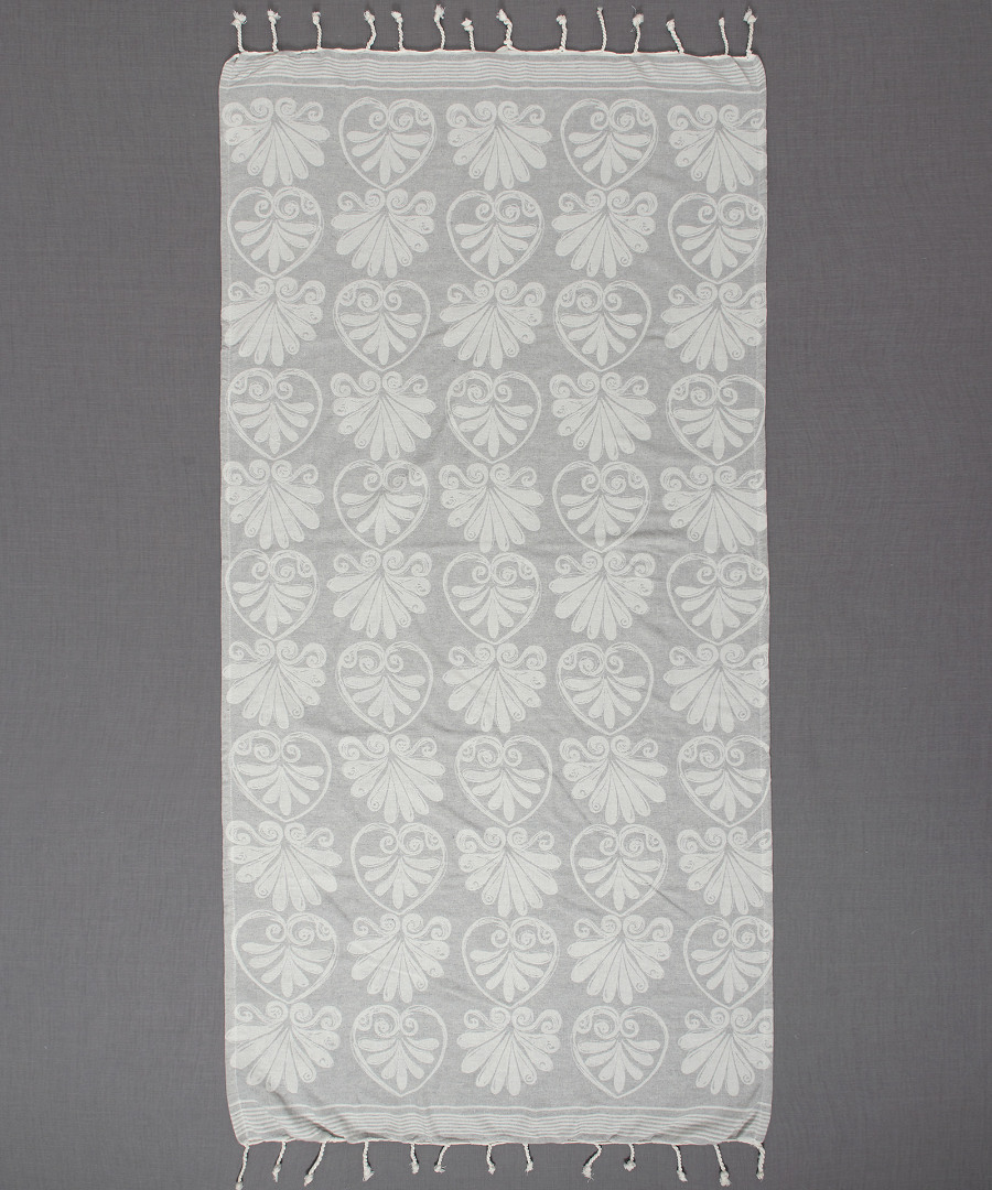 sf07lightgrey Pestemal sf07 (90cm x 180cm) ανοιχτό γκρί SilkFashion - Image 1