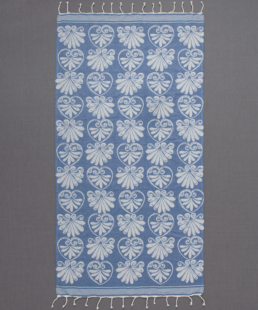 sf07royalblue Pestemal sf07 (90cm x 180cm) μπλέ SilkFashion - Image 1