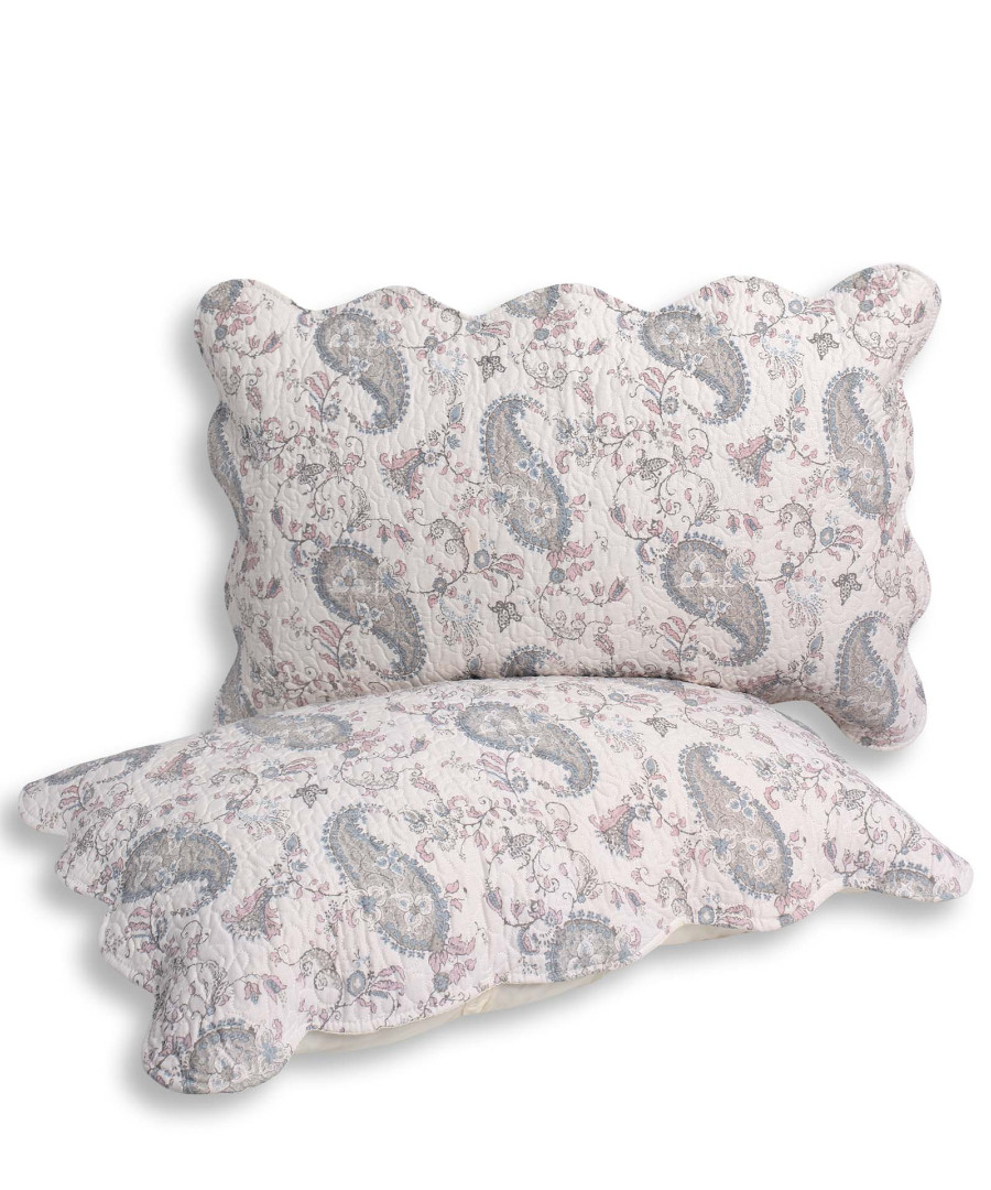 siellaxouri Μαξιλαροθήκη patch (48cm x 72cm) σιέλ λαχούρι τεμάχιο SilkFashion - Image 1