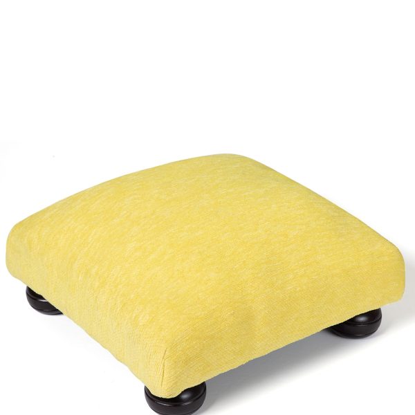 Υποπόδιο (30cm X 30cm X 14cm) 354 κίτρινο SilkFashion