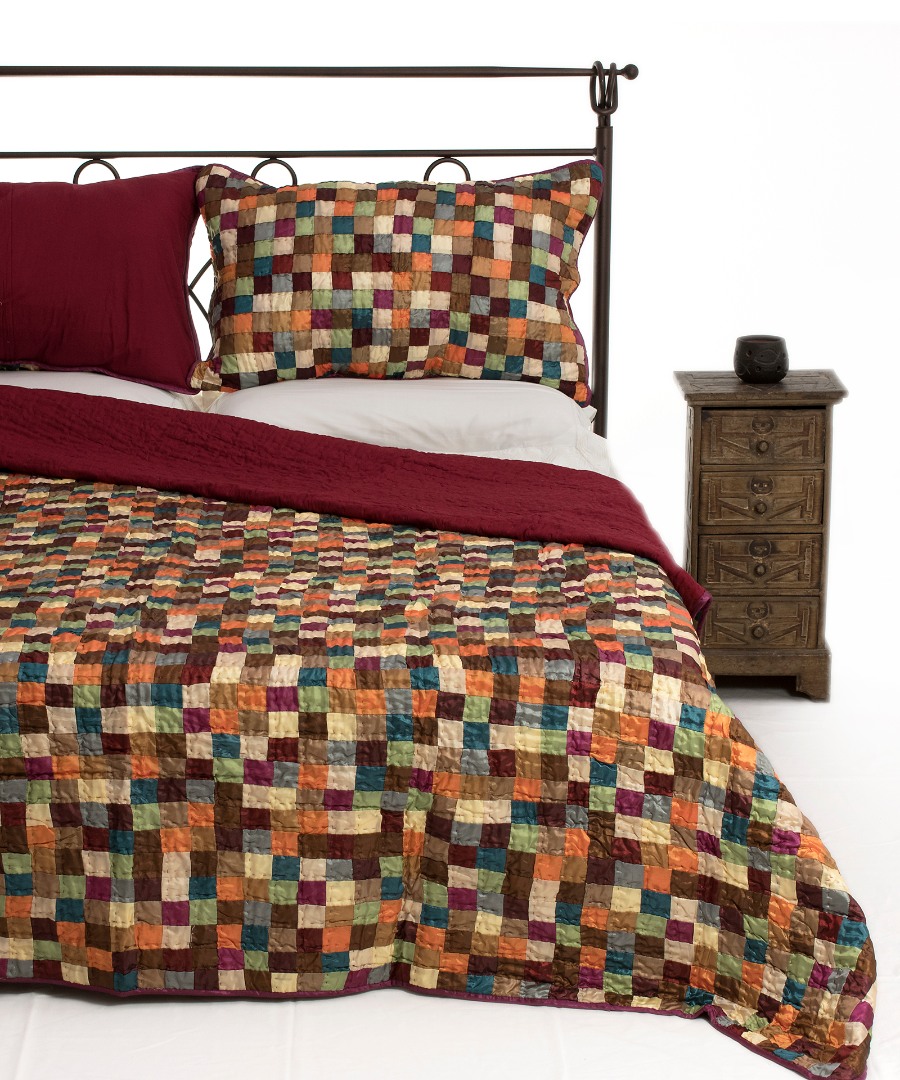 skakib ΚΟΥΒΕΡΛΙ σετ (160cm x 220cm + 1 x 50cm x 70cm) ΣΚΑΚΙ SilkFashion - Image 1