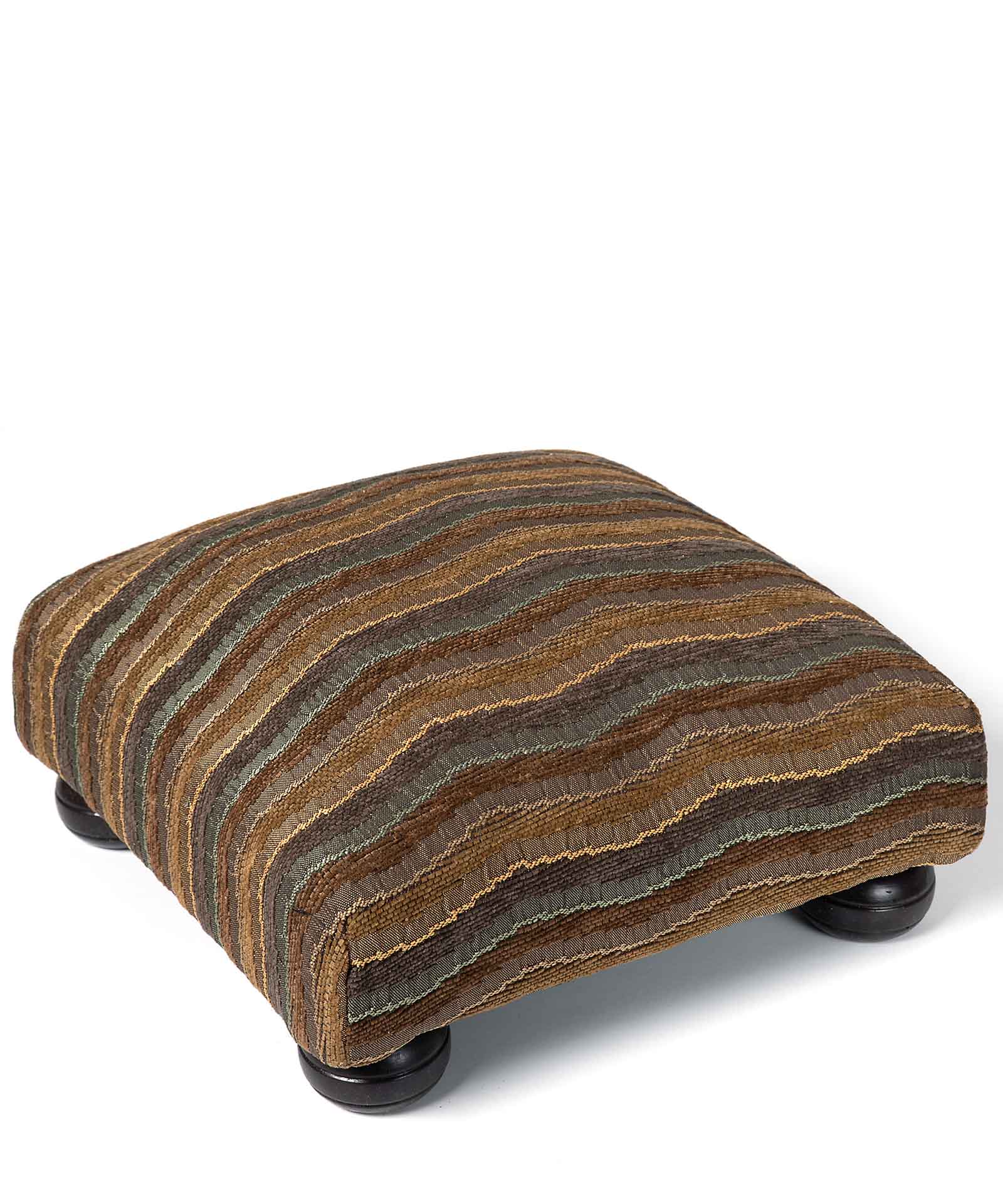 skamni602kymaladi Υποπόδιο (30cm X 30cm X 14cm) 602 κύμα λαδί SilkFashion - Image 1