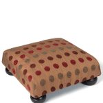 Υποπόδιο (30cm X 30cm X 14cm) 602 πουά κόκκινο SilkFashion