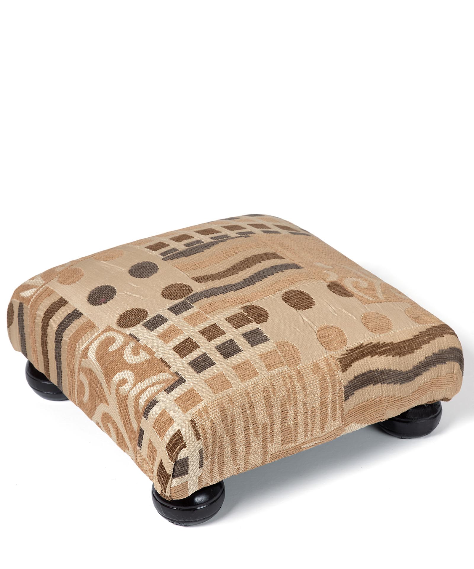 skamni602pyknoxryso Υποπόδιο (30cm X 30cm X 14cm) 602 πυκνό χρυσό SilkFashion - Image 1