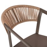 ΣΚΑΜΠΟ ΑΛΟΥΜΙΝΙΟΥ ΣΑΜΠΑΝΙ ΜΕ ΜΠΡΑΤΣΑ RATTAN & TEXTLINE 56x58x105Yεκ.HM5892.23 - Image 6