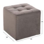 ΣΚΑΜΠΩ PUNK HM264.11 ΓΚΡΙ ΒΕΛΟΥΔΟ 39Χ39Χ36Υεκ. - Image 2