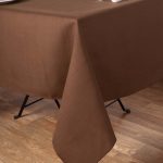 Τραπεζομάντηλα (160cm X 250cm) σκέτο 031 καφέ SilkFashion
