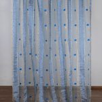 Κουρτίνα sl119 (280cm x 300cm) με τρέσα μπλέ SilkFashion
