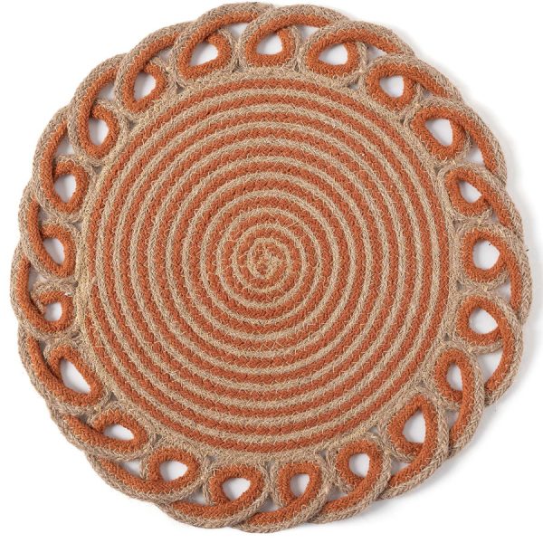 Σουπλά γιούτα 1911 (38cm) rust SilkFashion