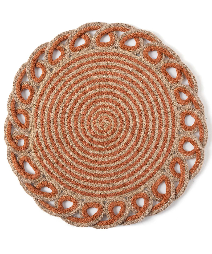 soupla1911rust Σουπλά γιούτα 1911 (38cm) rust SilkFashion - Image 1