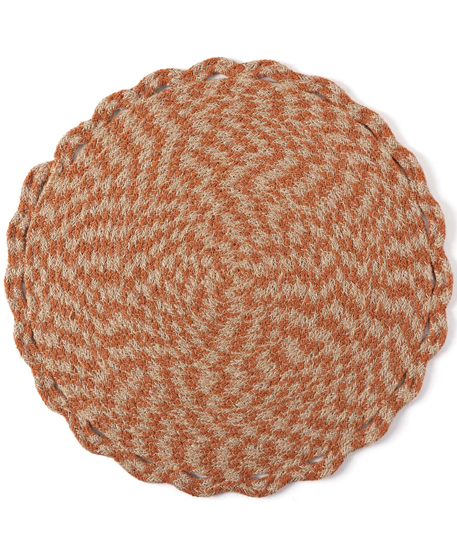 soupla2058rust Σουπλά γιούτα 2058 (38cm) rust SilkFashion - Image 1