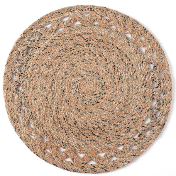 Σουπλά γιούτα 2060 (38cm) black/rust SilkFashion